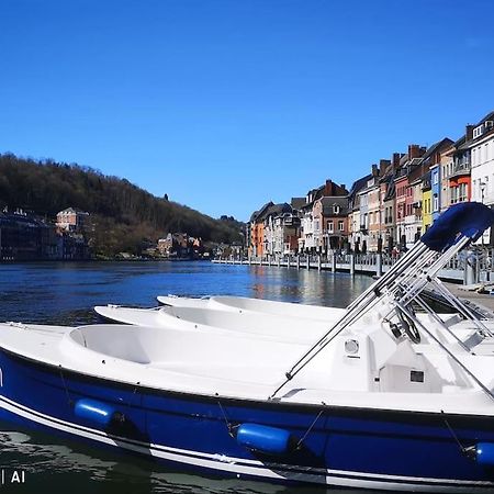 Vue Sur Meuse Avec Jacuzzi Et Sauna Exterieur. Yvoir Zewnętrze zdjęcie