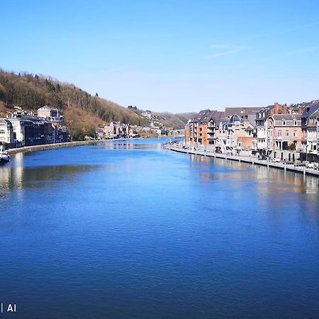 Vue Sur Meuse Avec Jacuzzi Et Sauna Exterieur. Yvoir Zewnętrze zdjęcie