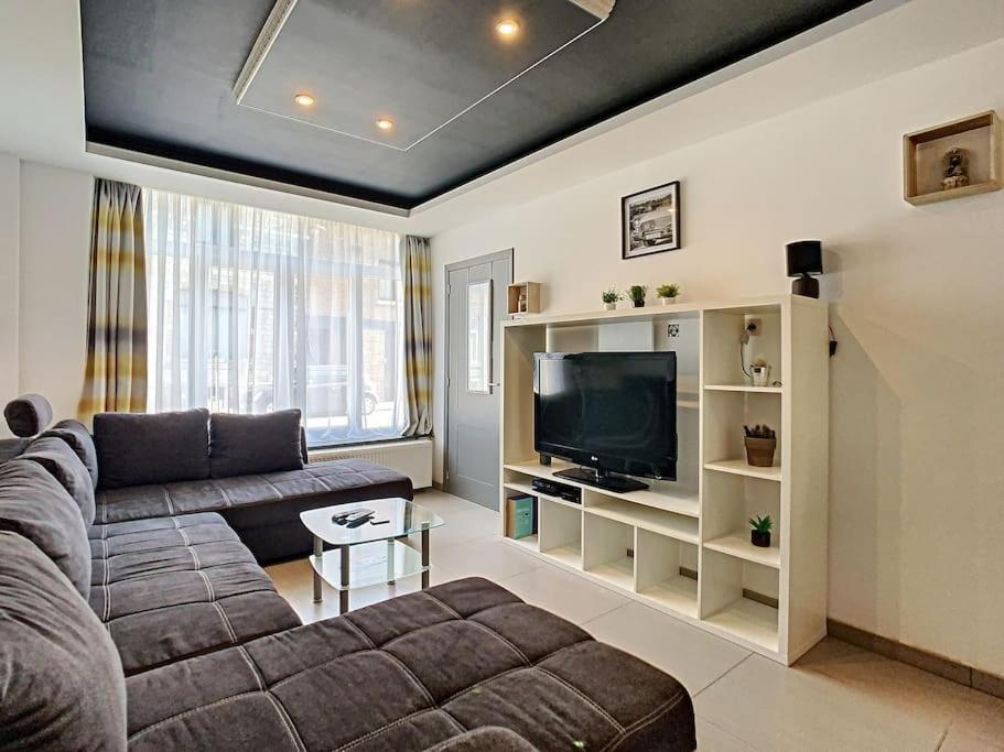 Vue Sur Meuse Avec Jacuzzi Et Sauna Exterieur. Yvoir Zewnętrze zdjęcie